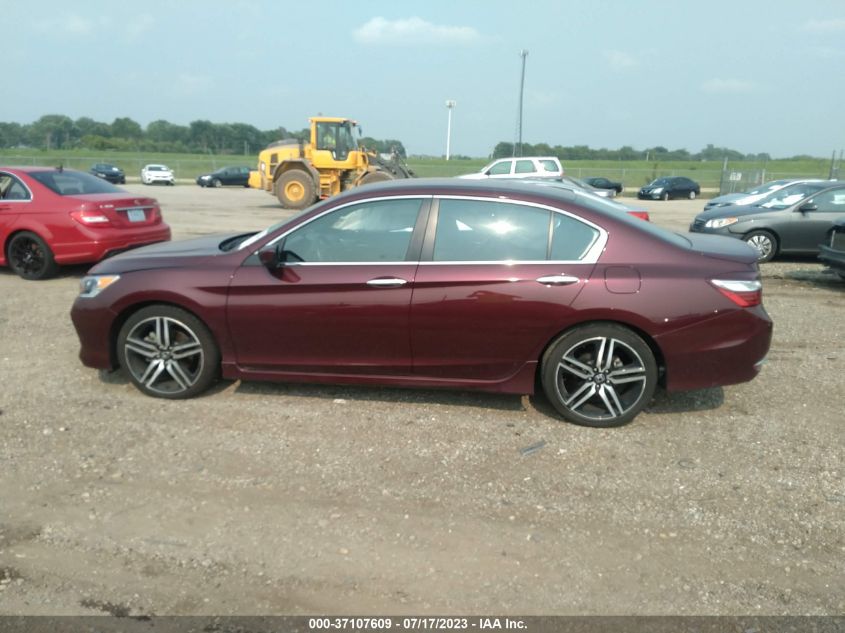 2017 HONDA ACCORD SEDAN SPORT - 1HGCR2F62HA040338