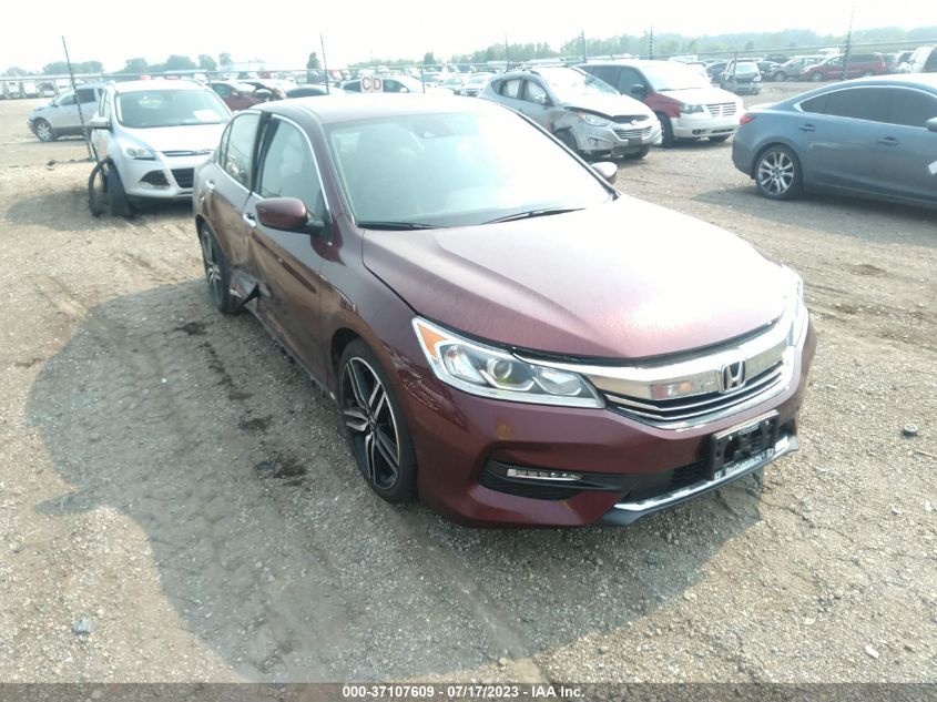 2017 HONDA ACCORD SEDAN SPORT - 1HGCR2F62HA040338