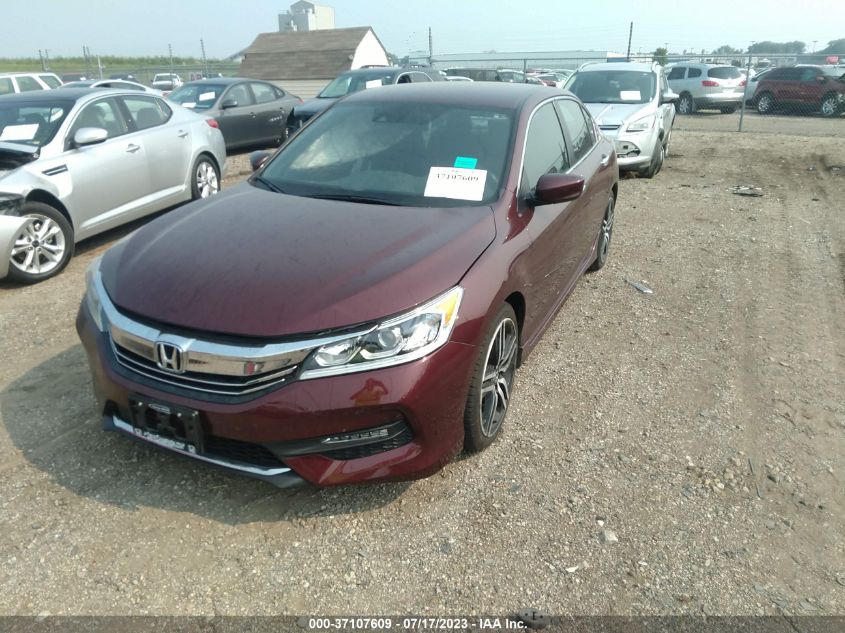 2017 HONDA ACCORD SEDAN SPORT - 1HGCR2F62HA040338