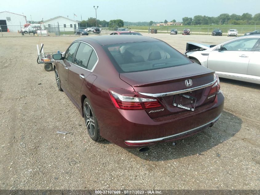 2017 HONDA ACCORD SEDAN SPORT - 1HGCR2F62HA040338