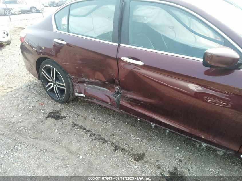 2017 HONDA ACCORD SEDAN SPORT - 1HGCR2F62HA040338