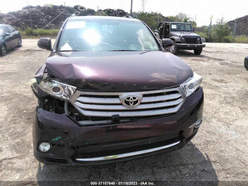 2013 TOYOTA HIGHLANDER LIMITED - 5TDDK3EH4DS193381