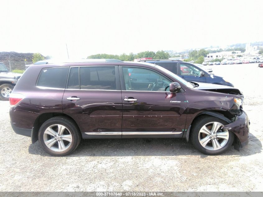 2013 TOYOTA HIGHLANDER LIMITED - 5TDDK3EH4DS193381