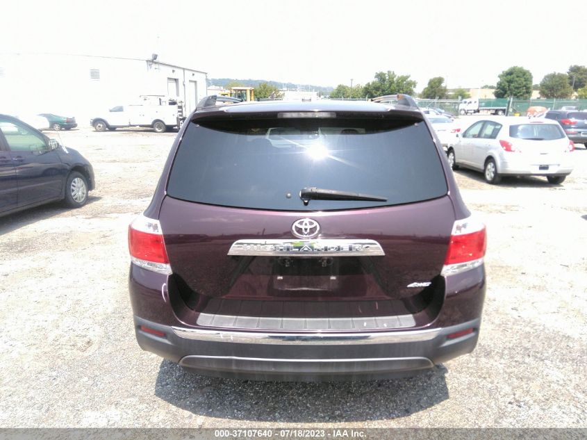 2013 TOYOTA HIGHLANDER LIMITED - 5TDDK3EH4DS193381