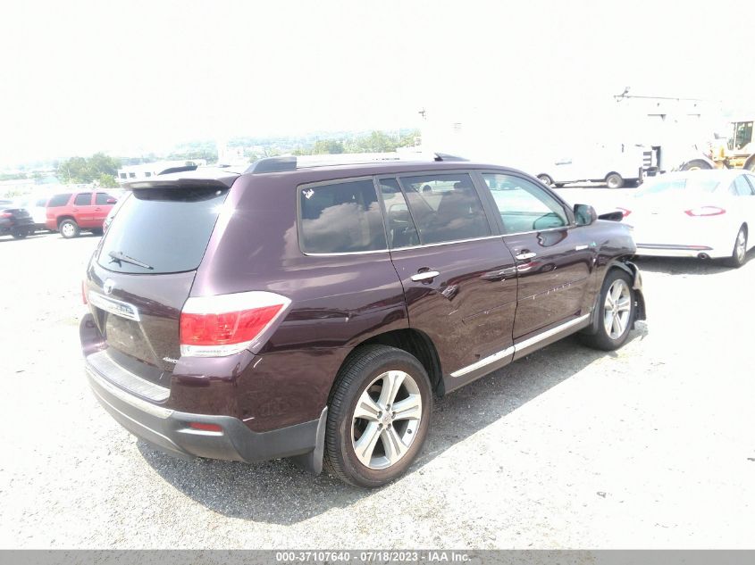 2013 TOYOTA HIGHLANDER LIMITED - 5TDDK3EH4DS193381