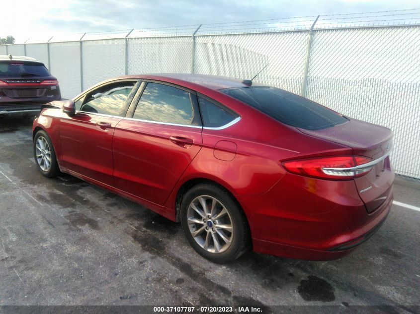 2017 FORD FUSION SE - 3FA6P0H77HR403580