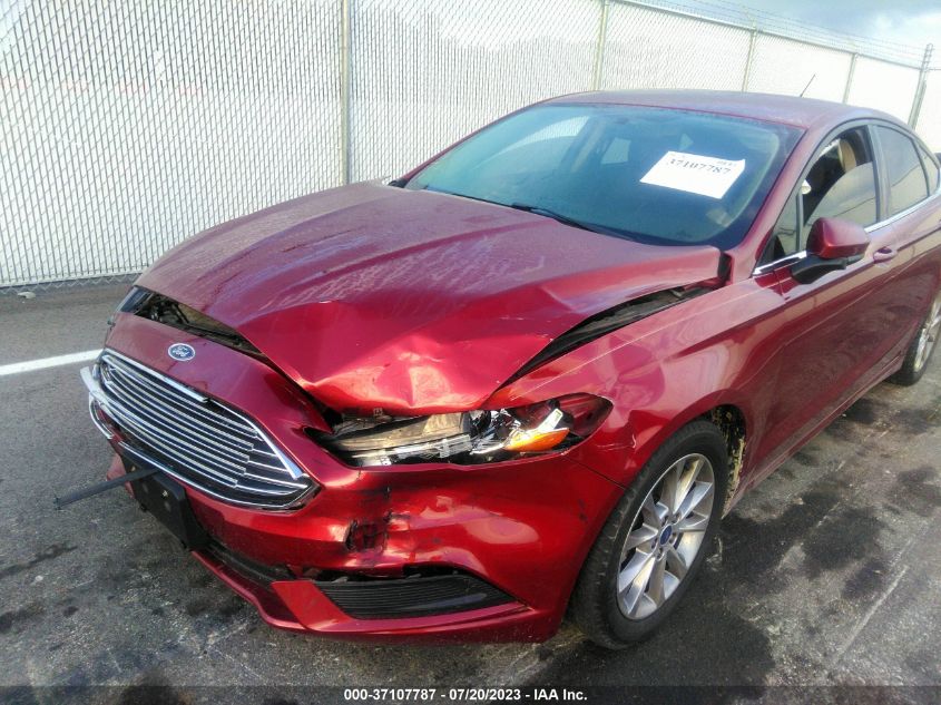 2017 FORD FUSION SE - 3FA6P0H77HR403580