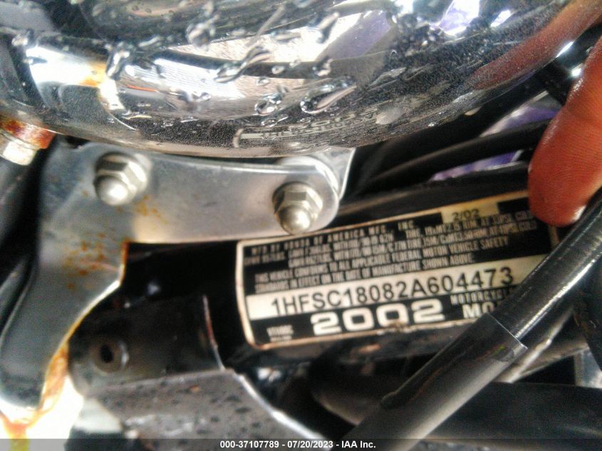 2002 HONDA VT1100 C 1HFSC18082A604473