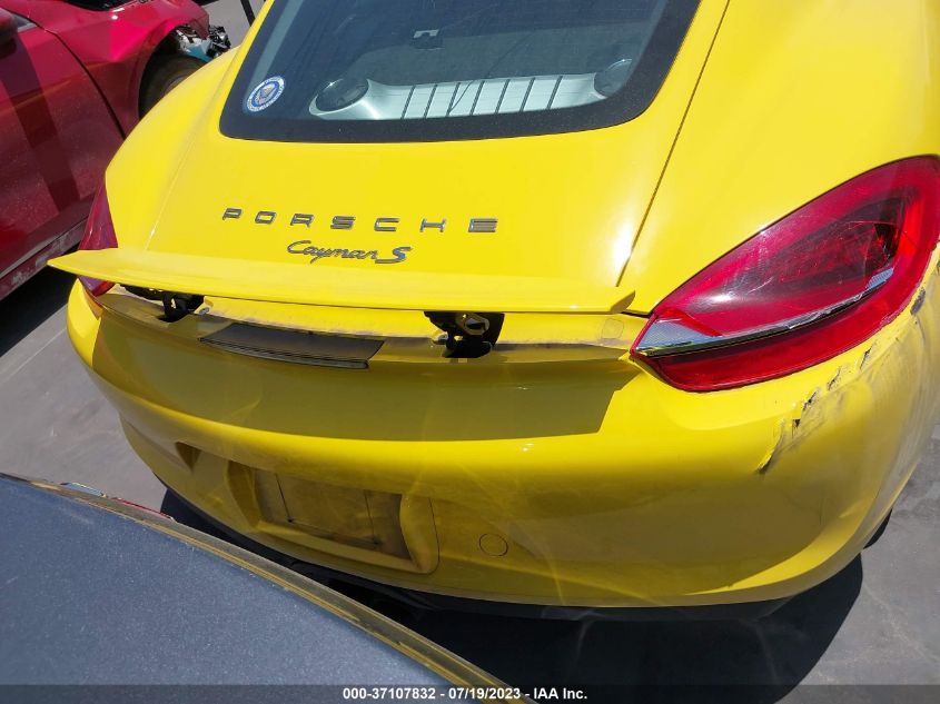 2015 PORSCHE CAYMAN WP0AA2A83FK163949