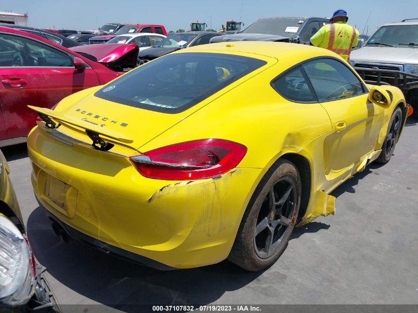 2015 PORSCHE CAYMAN WP0AA2A83FK163949