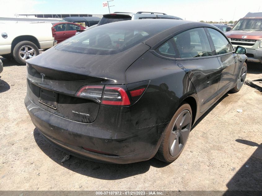 2022 TESLA MODEL 3 - 5YJ3E1EB1NF331743