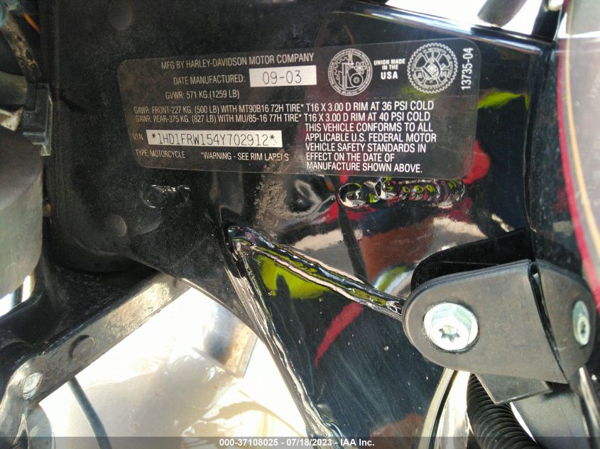 2004 HARLEY-DAVIDSON FLHRCI - 1HD1FRW154Y702912