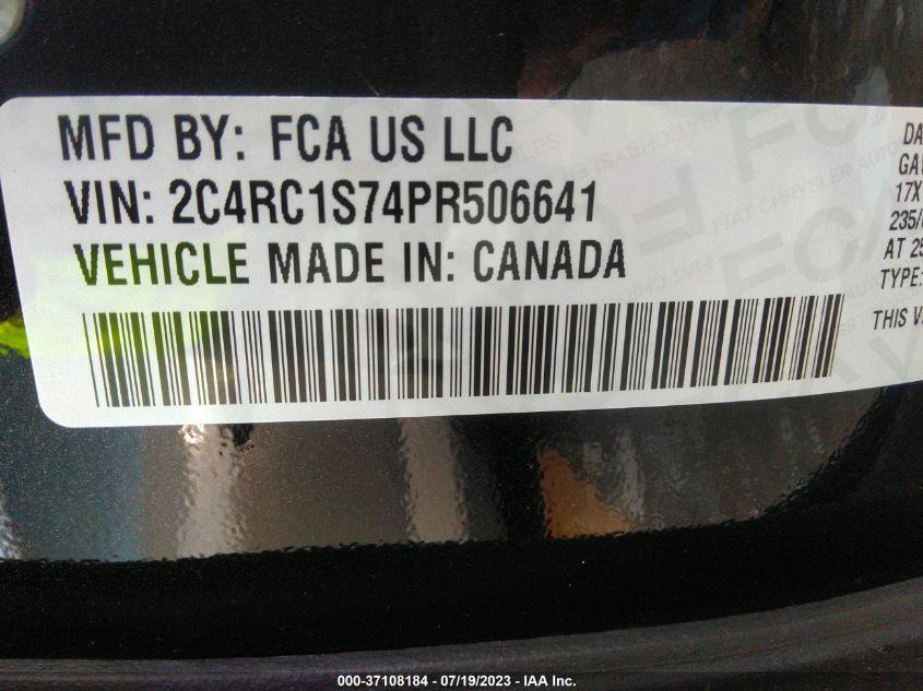 2023 CHRYSLER PACIFICA HYBRID LIMITED - 2C4RC1S74PR506641