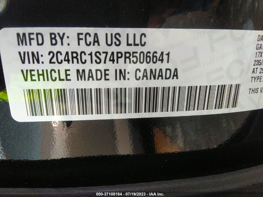 2C4RC1S74PR506641 Chrysler Pacifica HYBRID LIMITED 9