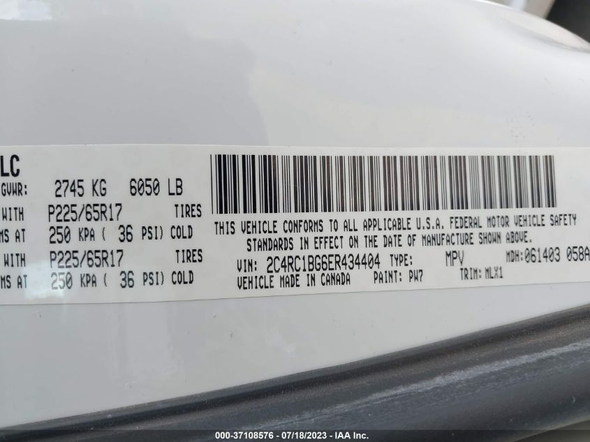 2014 CHRYSLER TOWN & COUNTRY TOURING - 2C4RC1BG6ER434404