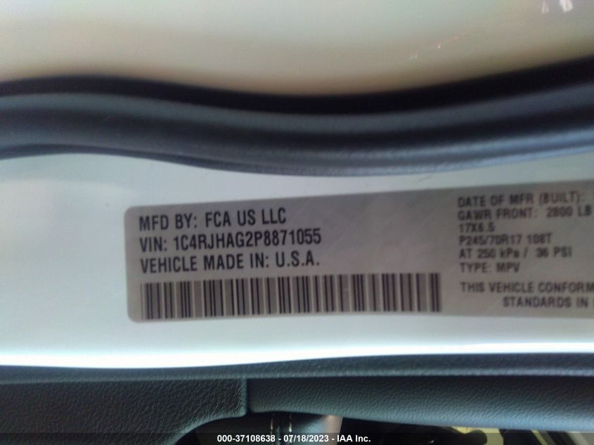 2023 JEEP GRAND CHEROKEE LAREDO - 1C4RJHAG2P8871055
