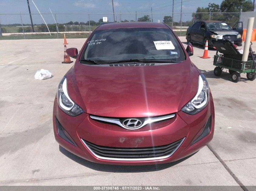 2016 HYUNDAI ELANTRA SE - 5NPDH4AE3GH759542