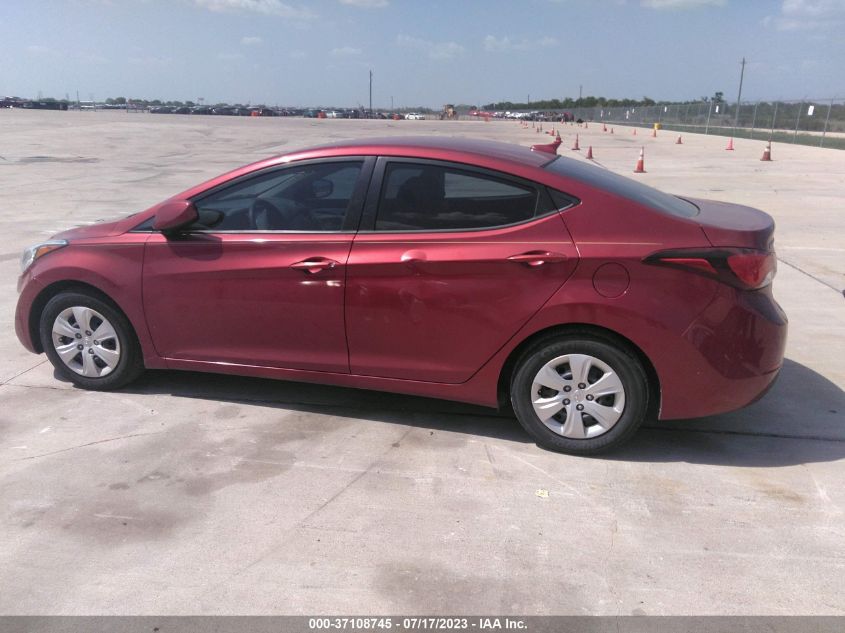 2016 HYUNDAI ELANTRA SE - 5NPDH4AE3GH759542
