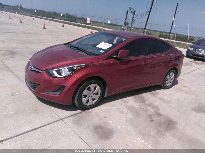 2016 HYUNDAI ELANTRA SE - 5NPDH4AE3GH759542