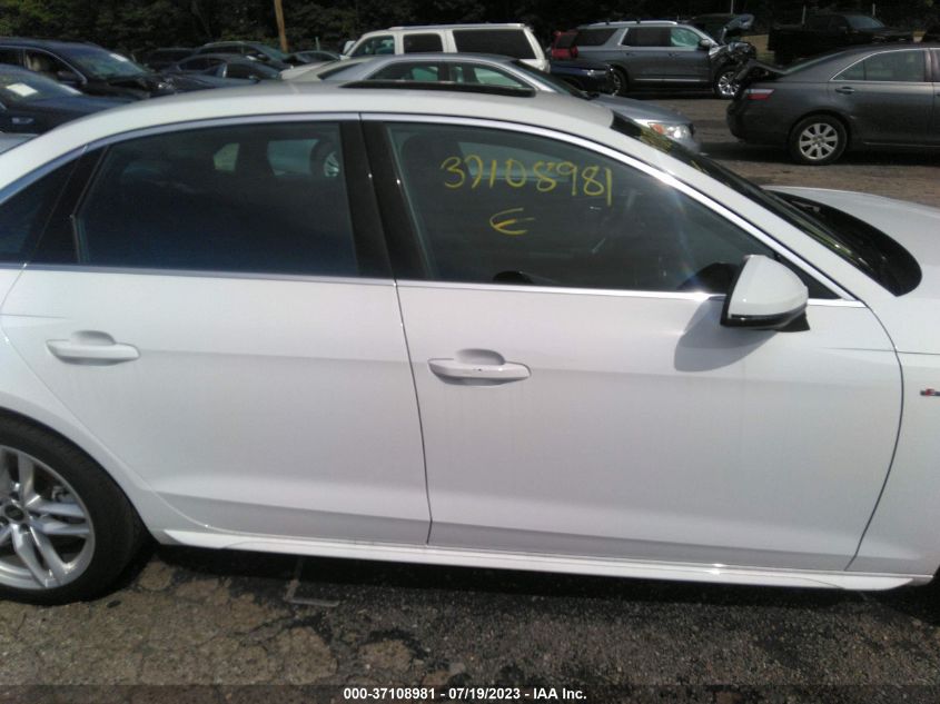 2023 AUDI A4 SEDAN S LINE PREMIUM PLUS - WAUEAAF40PN002361