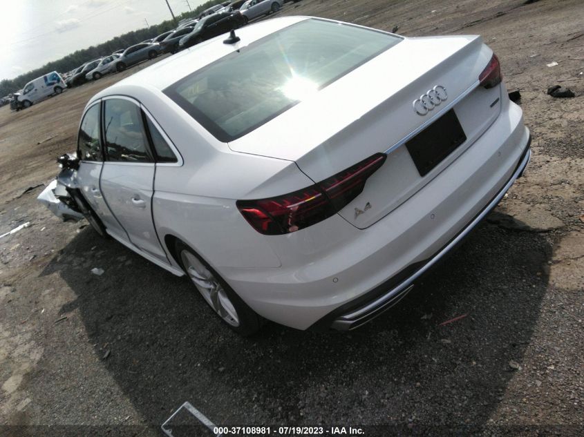 2023 AUDI A4 SEDAN S LINE PREMIUM PLUS - WAUEAAF40PN002361
