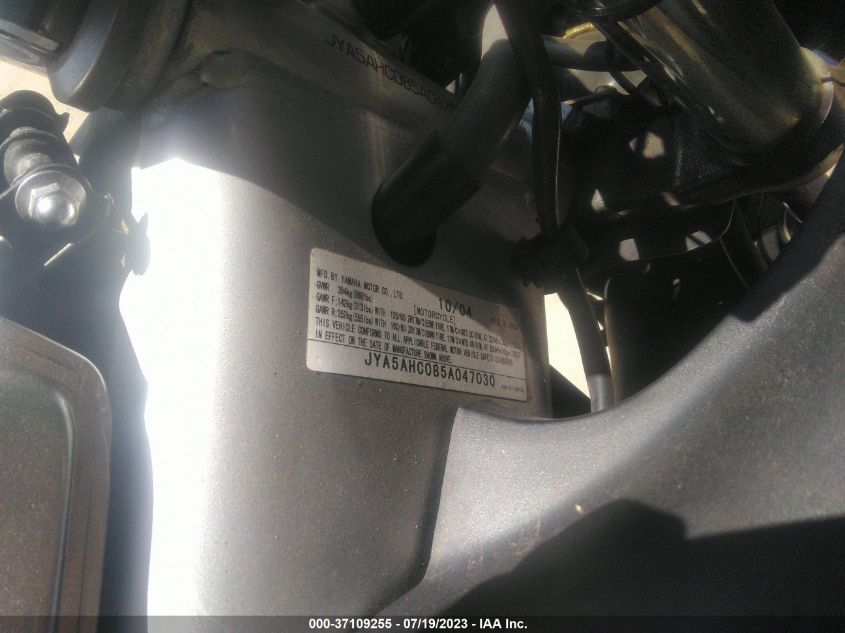 2005 YAMAHA YZF600 R - JYA5AHC085A047030