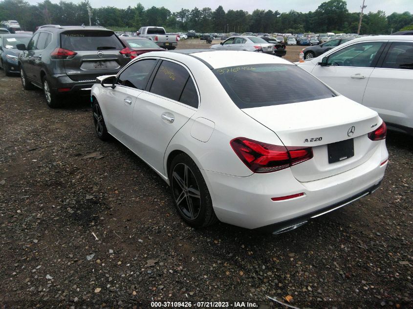 2019 MERCEDES-BENZ A-CLASS A 220 WDD3G4FB7KW000723