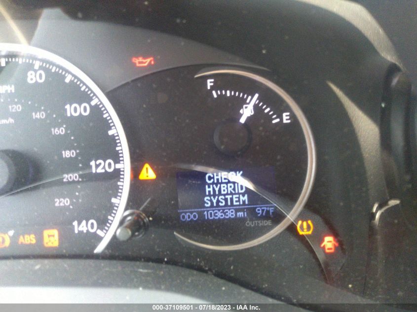 2013 LEXUS CT 200H HYBRID - JTHKD5BHXD2161705