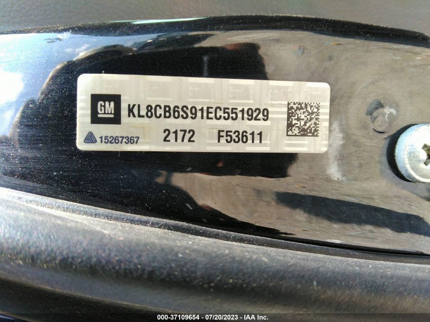 2014 CHEVROLET SPARK LS - KL8CB6S91EC551929