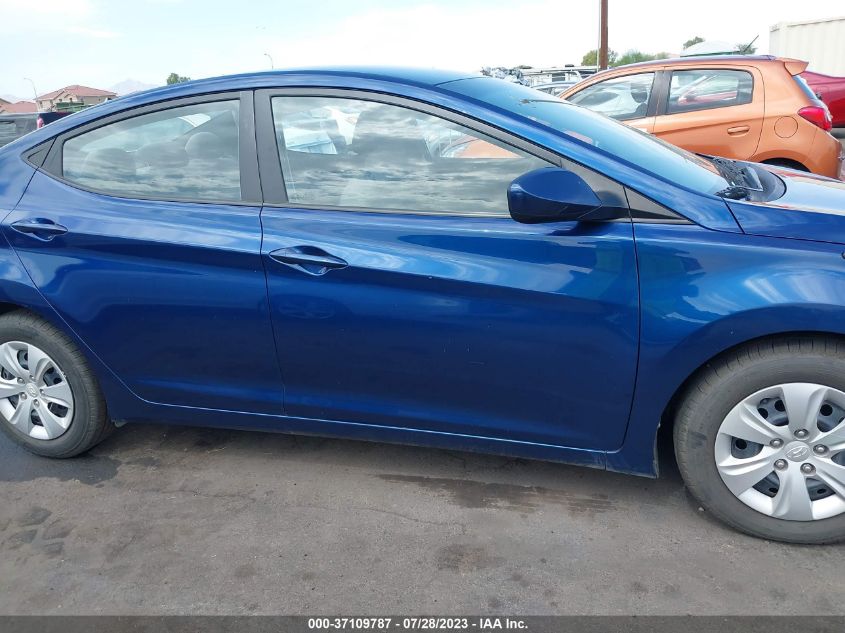 2016 HYUNDAI ELANTRA SE - 5NPDH4AE3GH696006