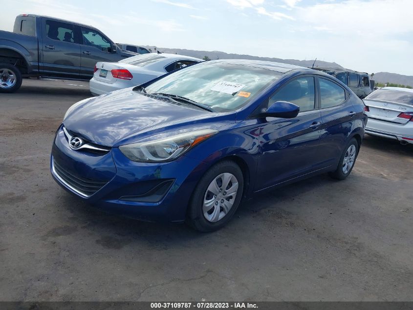 2016 HYUNDAI ELANTRA SE - 5NPDH4AE3GH696006