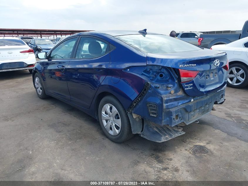 2016 HYUNDAI ELANTRA SE - 5NPDH4AE3GH696006