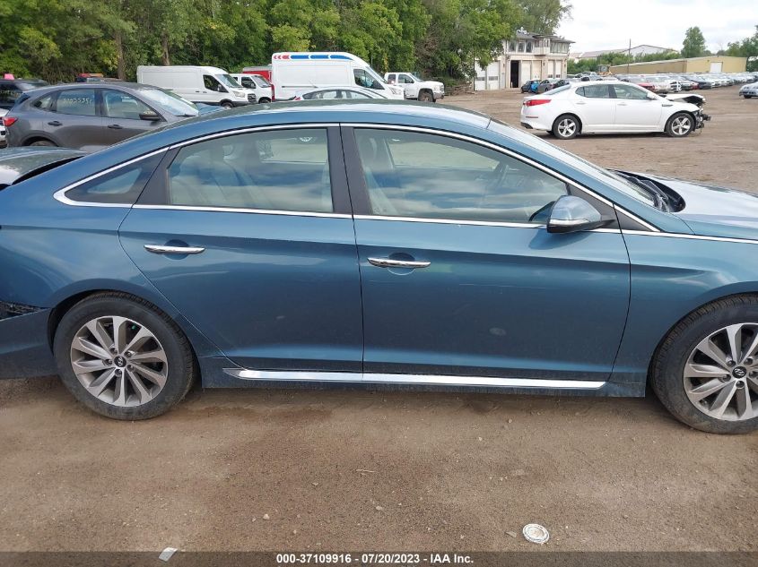 2015 HYUNDAI SONATA 2.4L SPORT - 5NPE34AF6FH041431