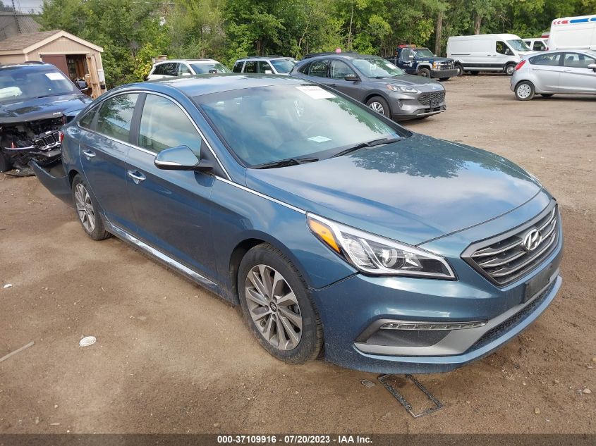 2015 HYUNDAI SONATA 2.4L SPORT - 5NPE34AF6FH041431