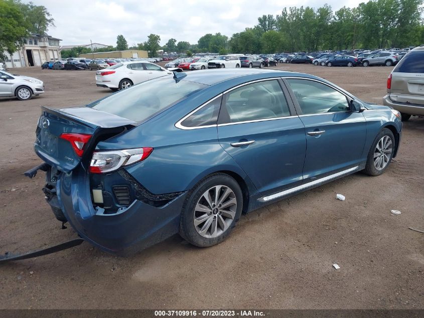 2015 HYUNDAI SONATA 2.4L SPORT - 5NPE34AF6FH041431