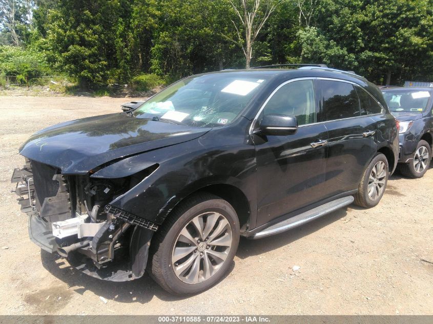 2016 ACURA MDX W/TECH/W/TECH - 5FRYD4H47GB037322