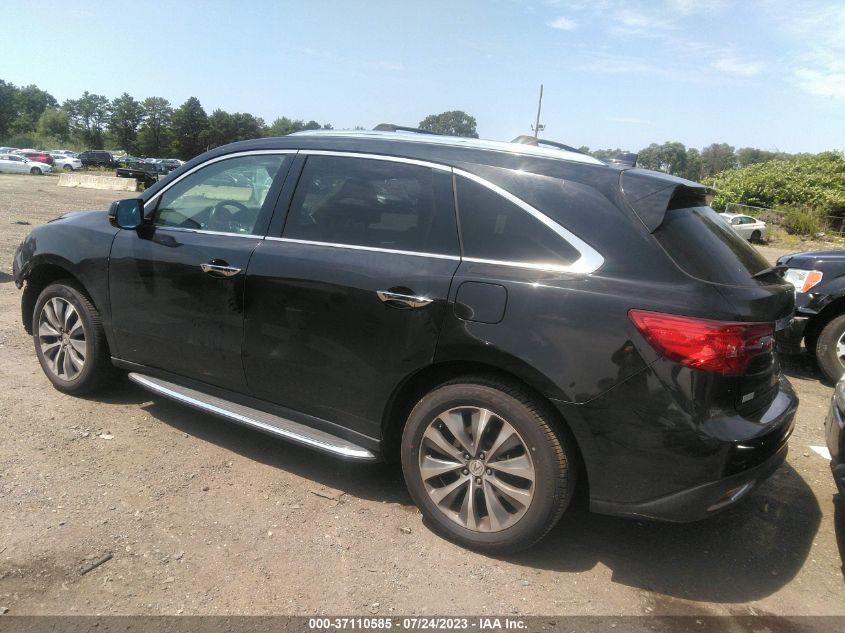 2016 ACURA MDX W/TECH/W/TECH - 5FRYD4H47GB037322