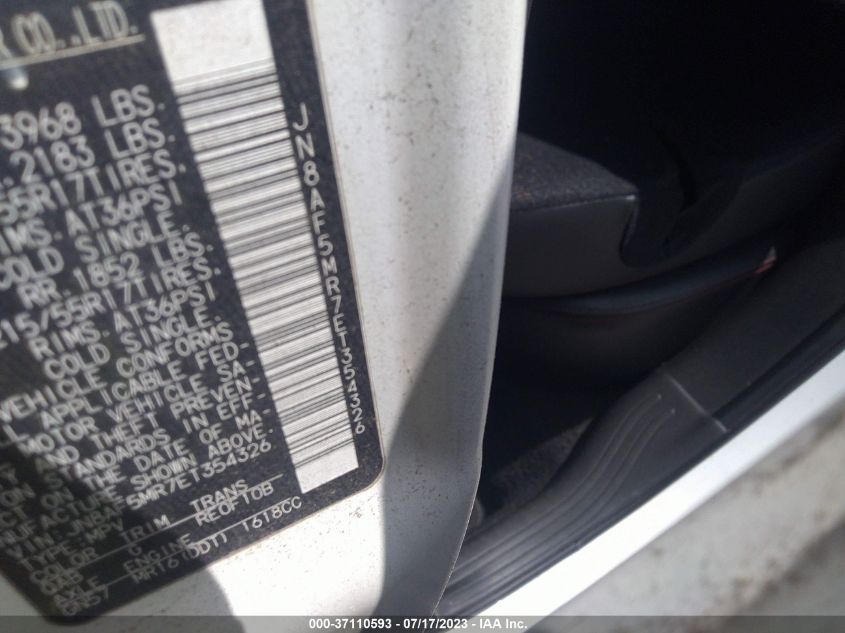 2014 NISSAN JUKE SL - JN8AF5MR7ET354326