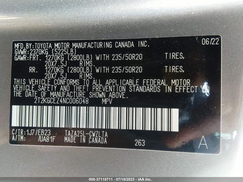 2022 LEXUS NX NX 350 F SPORT HANDLING - 2T2KGCEZ4NC006048