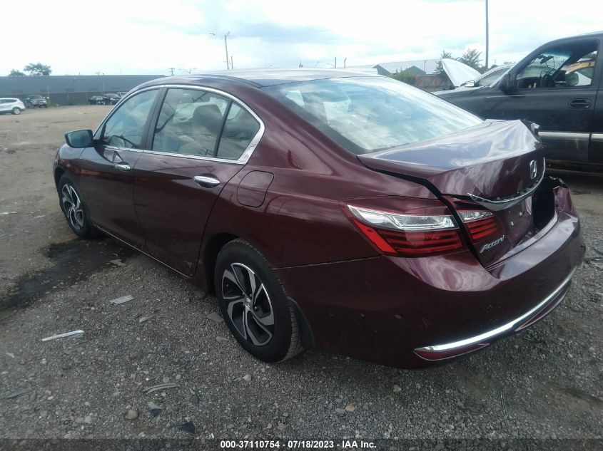 2016 HONDA ACCORD SEDAN LX - 1HGCR2F39GA022701
