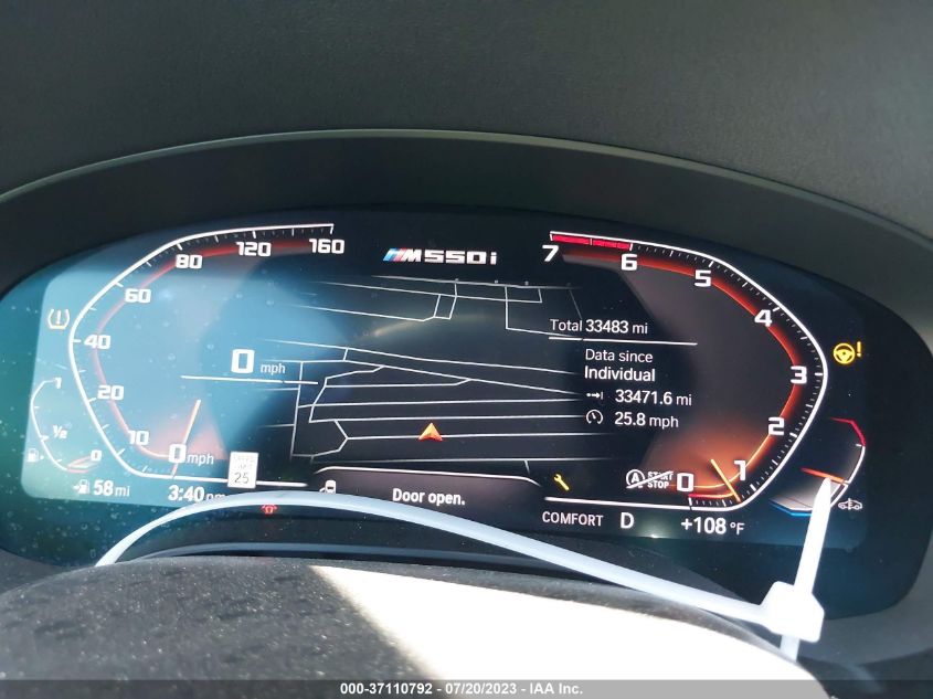 2021 BMW 5 SERIES M550I XDRIVE - WBA13BK06MCH12019