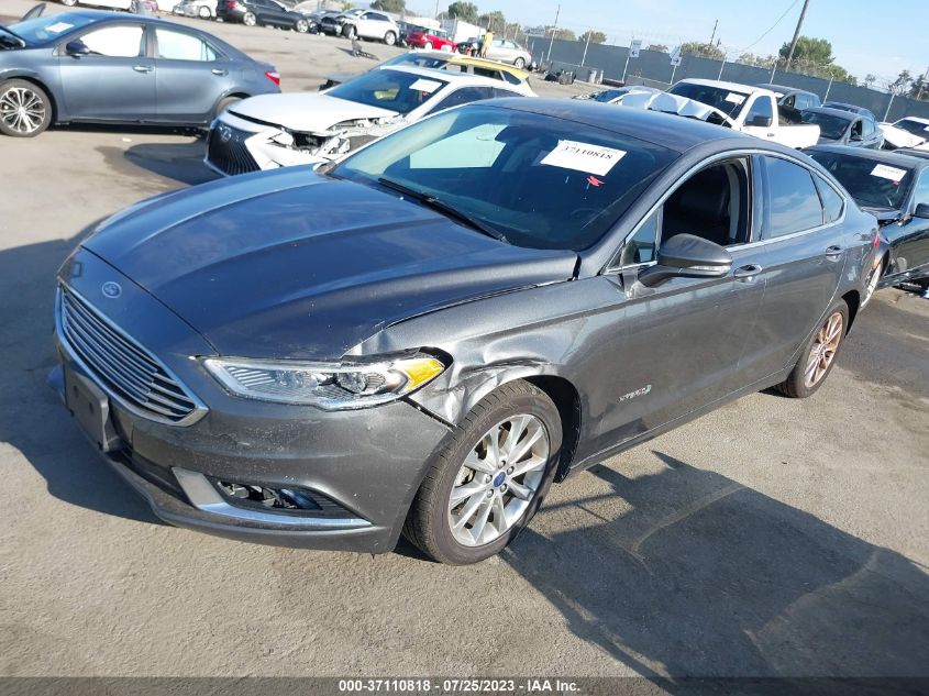 2017 FORD FUSION HYBRID SE - 3FA6P0LU7HR287181