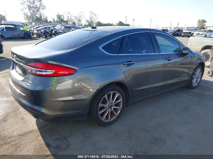 2017 FORD FUSION HYBRID SE - 3FA6P0LU7HR287181