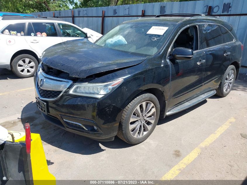 2014 ACURA MDX TECH PKG - 5FRYD4H44EB505472