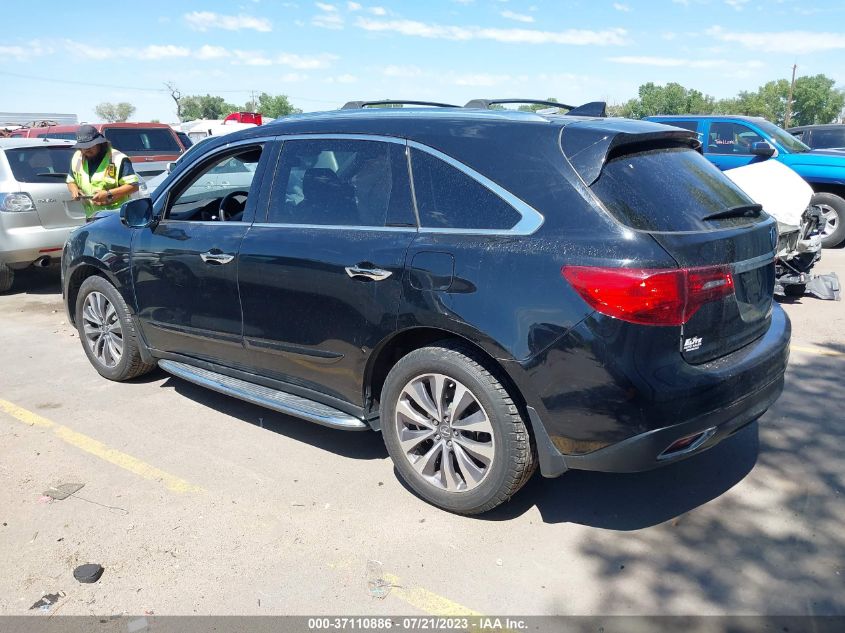 2014 ACURA MDX TECH PKG - 5FRYD4H44EB505472