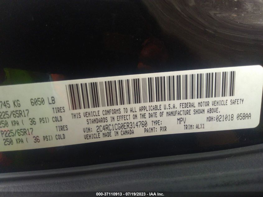 2014 CHRYSLER TOWN & COUNTRY TOURING-L - 2C4RC1CG0ER314760
