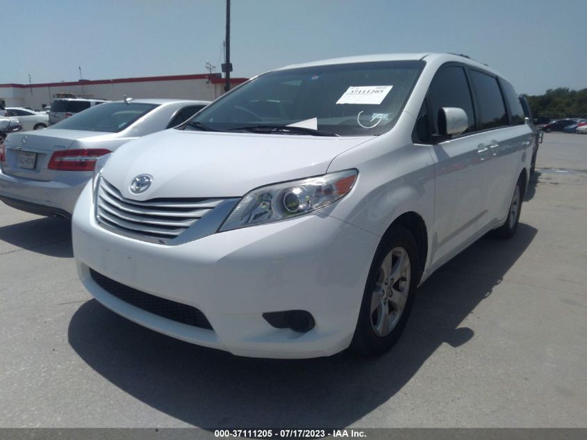 2016 TOYOTA SIENNA LE - 5TDKK3DC5GS748601