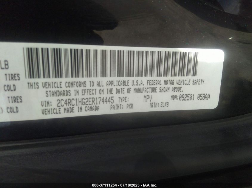 2014 CHRYSLER TOWN & COUNTRY S - 2C4RC1HG2ER174445