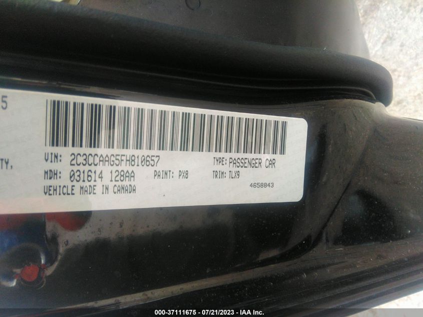 2015 CHRYSLER 300 LIMITED - 2C3CCAAG5FH810657