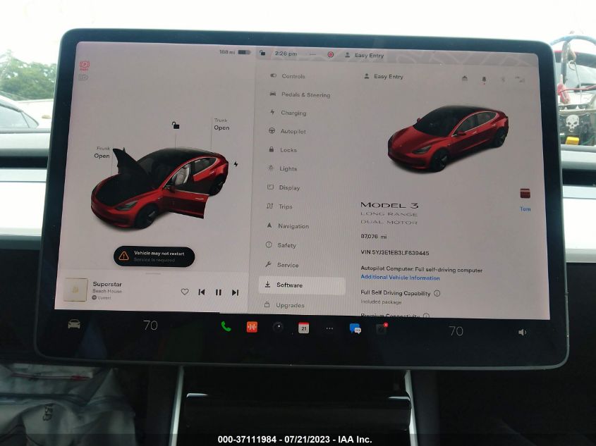 2020 TESLA MODEL 3 - 5YJ3E1EB3LF639445